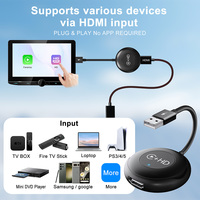 Adaptateur TV Carplay sans fil Adaptateur HDMI pour miroir de voiture Dongle CarPlay Convertisseur filaire à sans fil Support Google TV BOX