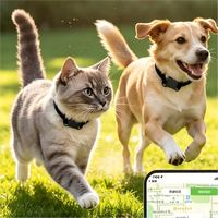 Mini traceur GPS pour animaux de compagnie, collier intelligent anti-perte, localisateur, dispositif de suivi en temps réel mondial pour la sécurité des chats et des chiens lors de promenades en extérieur
