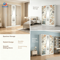 Armoire de chambre minimaliste en acier à quatre portes, démontable, anti-humidité, pour hôpitaux et écoles aux Philippines, coffre-fort