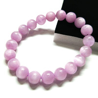 Grosir Kristal Kunzite Alami, Pengolahan Manik-manik Kunzite Berkualitas Tinggi, Gelang untuk Hadiah
