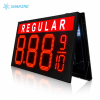 Affichage LED des prix de la station-service, panneau numérique extérieur étanche personnalisé pour affichage des prix du carburant, changeur de prix électronique pour pylône