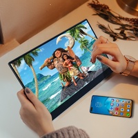 Moniteur de jeu portable à écran tactile SIBOLAN pas cher 15.6 pouces 1080P avec stylet numérique