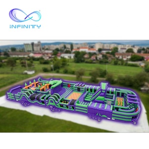 Percorso a Ostacoli Gonfiabile Pazzo da 5 km, Gioco di Ostacoli Gonfiabile, Labirinto Gonfiabile in Vendita - Product Image 2