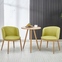 Chaise de salle à manger moderne avec coussin rembourré, structure en métal, légère et durable, meubles de salle à manger pour la maison, la salle à manger ou le bureau