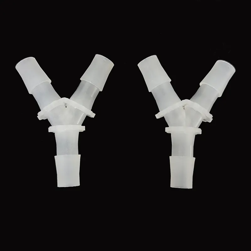 Fluid Dispense Y-shaped Tubing Barb Plastic Wye Air Water Hose 3 Ways Y Connector pipe fittings