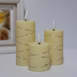 Velas LED sin Llama de 2 Pulgadas con Control Remoto y Cadena de Luces para Decoración del Hogar, Bodas, Halloween y Festivales - Product Image 3