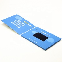 Brochures vidéo numériques LCD personnalisées de 2,4, 2,8, 4,3, 5, 7, 10 pouces, multi-capteurs, pour l'immobilier, brochures vidéo promotionnelles