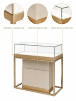 Vitrine de présentation de bijoux en aluminium sur mesure avec éclairage LED pour les magasins de détail et les projets de vente en gros