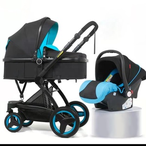 Vente en gros bon marché 2023 Nouveau système de voyage de luxe Poussette bébé 3 en 1 avec <span class=keywords><strong>nacelle</strong></span> - Product Image 1