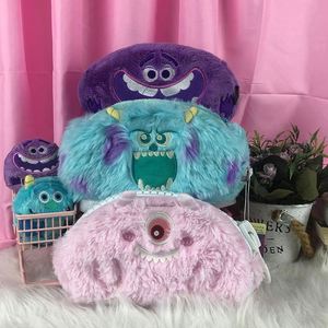 Hot Sell 20*12*6cm Japanese <b>Small</b> Monster Plush Stationery <b>Bag</b> High-Value Large Capacity Primary School Student Pencil <b>Bag</b> - Product Image 1