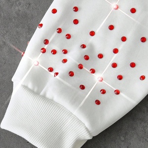 Sudadera con capucha oversize Y2K para hombre 2025, estilo streetwear, con estampado gráfico digital personalizado de diamantes de imitación, hombros caídos, corte holgado y cremallera. - Product Image 4