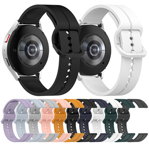 Tschick – <span class=keywords><strong>bracelet</strong></span> en Silicone 20mm 22mm pour Samsung <span class=keywords><strong>galaxy</strong></span> <span class=keywords><strong>watch</strong></span> 5/pro/4 <span class=keywords><strong>44mm</strong></span> 40mm <span class=keywords><strong>Active</strong></span> <span class=keywords><strong>2</strong></span> <span class=keywords><strong>bracelet</strong></span> <span class=keywords><strong>Galaxy</strong></span> <span class=keywords><strong>Watch</strong></span> 4 46mm 42mm - Product Image 2