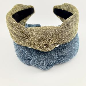 ربطة رأس مخصصة للحفلات للفتيات بلينغ بربطة رأس لامعة باللون الأزرق والأرجواني والأصفر والغبار الذهبي - Product Image 6