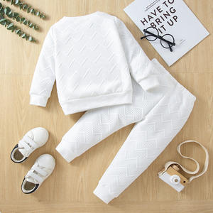 Conjunto de Dos Piezas Unisex de Moda para Otoño, Sudadera Deportiva de Cuello Redondo y Pantalones de Color Sólido, en Oferta - Product Image 4