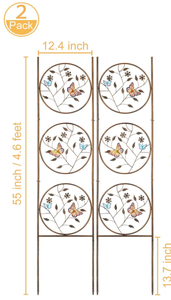 Treillis de pergola extérieur en fer bon marché Panneaux français Pinces de table Marquise Jardinière en métal Treillis de pot de jardin - Product Image 2