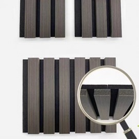 Panneaux acoustiques en bois modernes MDF ignifuges et insonorisants pour hôtel, villa, panneau de plafond encastré