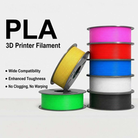 Filament d'imprimante 3D PLA de 1,75 mm de diamètre, 1 kg par rouleau, conforme aux normes transfrontalières du commerce extérieur, vente en gros du fabricant