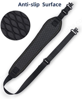 Sangle en néoprène large et confortable avec rembourrage et pivotants, support de lunette à deux points pour la chasse en extérieur