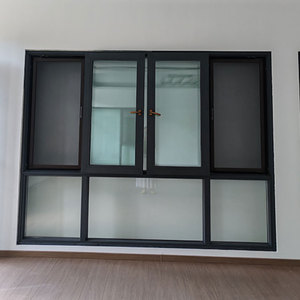 Ban Công Phân Vùng Đầy Đủ Mở Nhôm Kính Cường Lực Không Khung Trượt Cửa Kính Và Cửa Sổ - Product Image 5