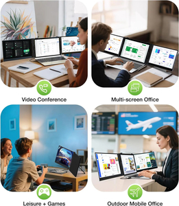 Monitor Externo Lateral Económico de Nivel Básico, Pantalla Lateral para Portátil de Calidad <span class=keywords><strong>Media</strong></span>, Panel Lateral - Product Image 4
