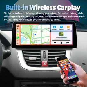 Autoradio Android 13 12,3 pouces, lecteur vidéo, stéréo pour Peugeot 207 CC 207CC 2006 2007 2008 2015, GPS, multimédia, Carplay, unité principale - Product Image 2
