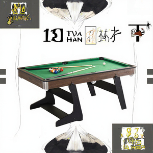 6ft Folding Pool Table <b>Snooker</b> <b>Billiard</b> Combo Dining Game Table Portable Indoor Recreation TP-6003G - Product Image 3