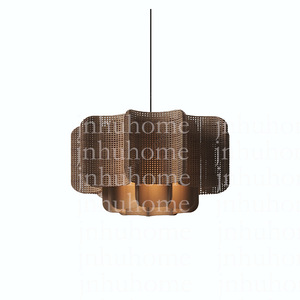 Japanese Wabi Sabi Pendant <b>Light</b> Oval Gold LED E27 Switch Control For Living Room Bedroom <b>Dining</b> Room - Product Image 5