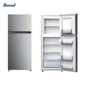 Réfrigérateur à double porte Smad, couleur blanc argenté, congélateur en haut - Product Image 4