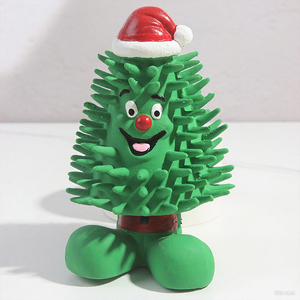 Commercio all'ingrosso Pet masticare i denti giocattoli di pulizia di alta qualità in lattice cane giocattoli cigolanti per natale - Product Image 5