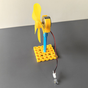 Mini Wind Turbine Model Kit 80mm Plastic Educational Science Toy For Kids Age 7-9 DIY <b>Physics</b> Experiment Learning Tool - Product Image 4