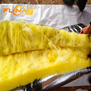 Aislamiento de rollo de lana de vidrio con revestimiento de papel de aluminio, manta térmica reflectante para tuberías <span class=keywords><strong>y</strong></span> conductos, 10m de longitud personalizable - Product Image 4