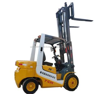 Minicargadora diésel TCM usada de 3 toneladas con motor de combustión interna de 3m, 1 año de garantía, mástil de una etapa - Product Image 1