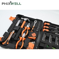 Avec cliquet en forme de T 105pcs kit d'outils à main set box Kit complet d'outils ménagers pour les projets de bricolage et l'entretien quotidien