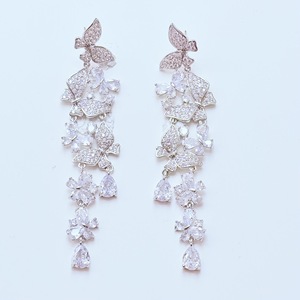 Pendientes de Plata de Ley 925 Roche OEM con Circonita, Diseño de Mariposa Moderno para Mujer, Regalo de Lujo - Product Image 1