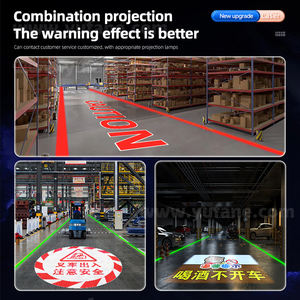 Yufan промышленные лазерные проекционные сигнальные знаки виртуальные Тротуарные лазерные линии высокой мощности высокояркие лазерные прожекторы - Product Image 6