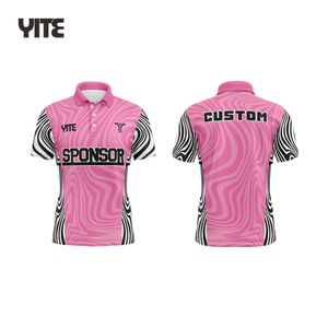 All'ingrosso polinesiano Design tribale personalizzato equipaggio sublimato Polo da <span class=keywords><strong>uomo</strong></span> strisce zebrate Golf Wear Polo Unisex - Product Image 1