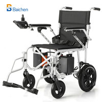Fauteuil roulant électrique pliable portable ultra-léger en acier pour voyage, avec télécommande et joystick, pour personnes à mobilité réduite, Asie du Sud-Est 2026