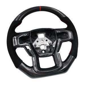 Volant en fibre de carbone et suède Sirui, 3 branches, style racing, pour voitures Ford - Product Image 1