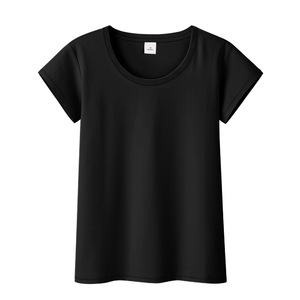 T-shirt pour femme ajusté personnalisé en coton 95% et élasthanne 5% pour impression en gros - Product Image 3