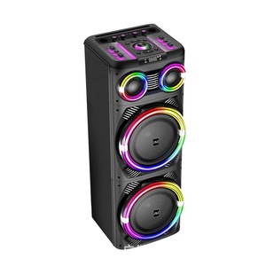 Portable <b>Speaker</b> Dual 12 Inch 3060W Rechargeable Battery With Microphone For Outdoor Karaoke Desktop Use - Product Image 3
