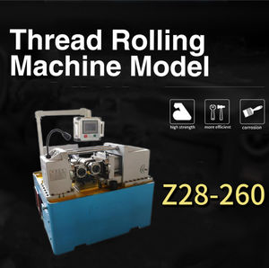 Machine à rouler les filets hydraulique automatique à grande vitesse Z28-260 11kw avec surveillance à distance, état neuf, moteur à engrenages, boulons d'ancrage, tiges - Product Image 6