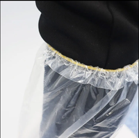 Couvre-chaussures jetables en PE pour animaux de compagnie, en plastique pour les pattes, longs, transparents, en PE, surchaussures