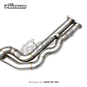 Tubo di <span class=keywords><strong>Scarico</strong></span> Centrale OEM da 2.5/2.75 Pollici con Tubo a Z a Lunghezza Uguale per BMW M3/M4 F80/F82/F83 S55 3.0T 2015-2017 in Acciaio Inox SS304 - Product Image 4