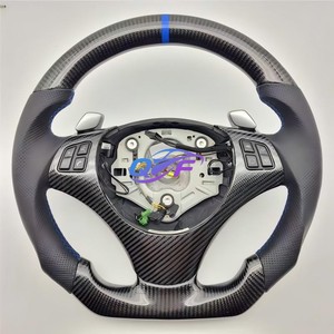 Volante Personalizado de Fibra de Carbono Real para <span class=keywords><strong>BMW</strong></span> E63 E60 M5 E61 E64 525i 530 630 <span class=keywords><strong>650</strong></span> Serie 5 Serie 6 - Product Image 4