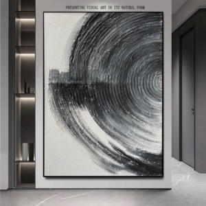 2025 Bán Buôn Tùy Chỉnh Tường Trừu Tượng Nghệ Thuật Wabi Sabi Khách Sạn Tường Nghệ Thuật 100% Handmade 3D Kết Cấu Thạch Cao Sơn - Product Image 2