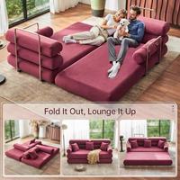 Ensemble de canapé-lit modulaire Mufang moderne et confortable, fauteuil de relaxation écologique couleur sable, pliable et compressible pour hôtel