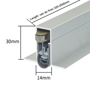 Burletes de <span class=keywords><strong>Aluminio</strong></span> Automáticos con Rodillo y Cerrojo para Puertas Pivotantes LD053 - Product Image 3