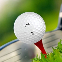 Balle de golf surlyn 3 couches avec logo personnalisé, vente en gros, design 332 dimples, longue distance, trajectoire droite, revêtement surlyn durable