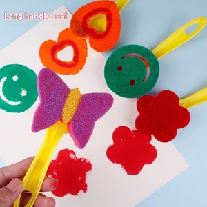 Set di Materiali Artistici per Bambini Delaiwen, <span class=keywords><strong>Rullo</strong></span> in EVA Lavabile, Borsa con Cerniera, <span class=keywords><strong>Spugna</strong></span> per <span class=keywords><strong>Pittura</strong></span>, Timbro, <span class=keywords><strong>Rullo</strong></span> Colorato per Progetti Artistici - Product Image 3