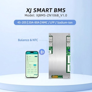 XJ BT thông minh BMS 4S 6S 8S 13S 16S 17S 20S 24V 36V 48V 20A 40A 60A 80A LiFePO4 LFP nmc natri-ion BMS hệ thống quản lý pin - Product Image 3